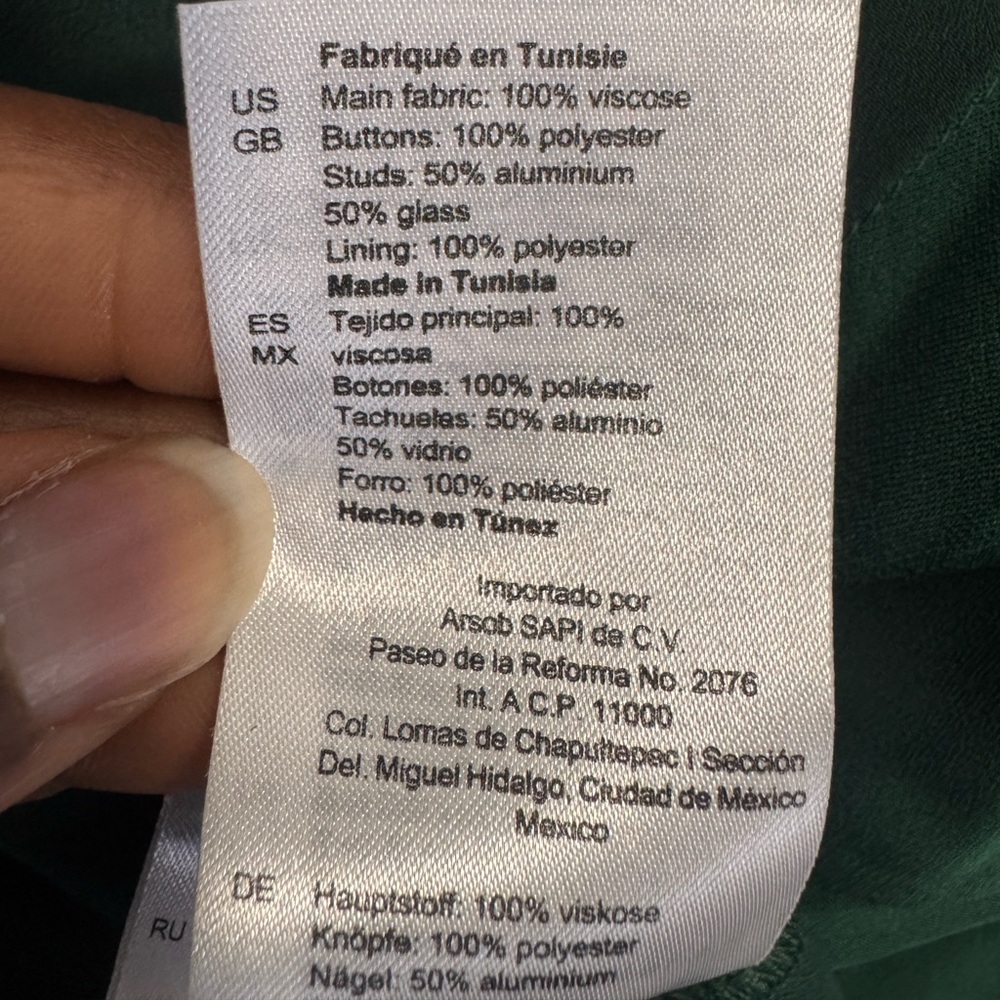 Sandro Elegant Green Wrap Mini Dress - Picture 7 of 15